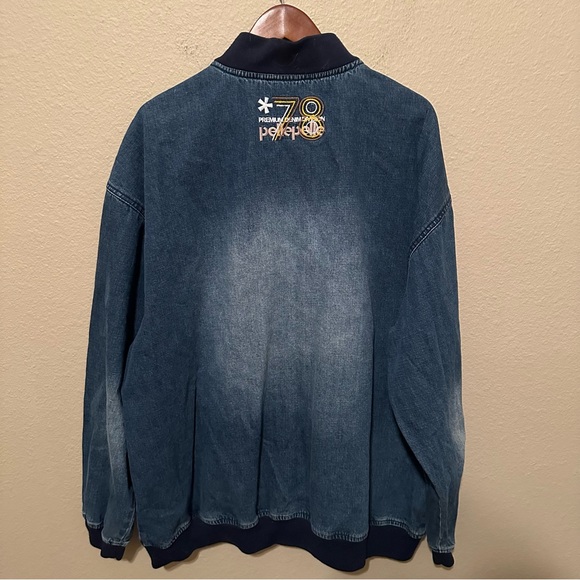 Pelle Pelle Men’s Y2K Full Zip Denim Jacket - Picture 2 of 4